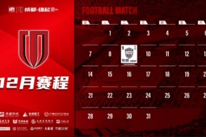 成都蓉城12月赛程壁纸出炉！